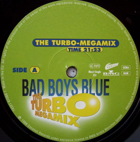 Bad Boys Blue : The Turbo Megamix (12", Mixed)