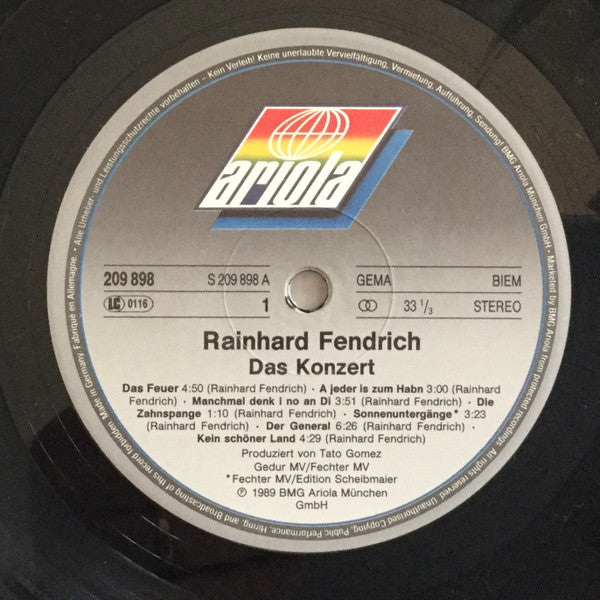 Rainhard Fendrich : Das Konzert (LP, Album)