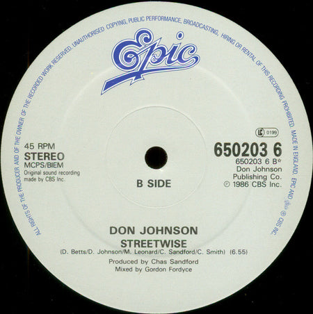 Don Johnson : Heartache Away (12")