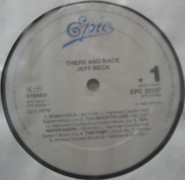 Jeff Beck : There & Back (LP, Album, RE, Gre)