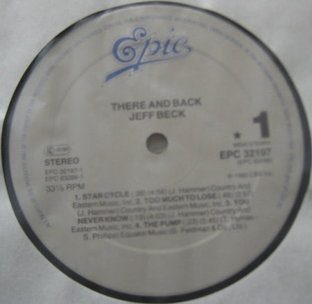 Jeff Beck : There & Back (LP, Album, RE, Gre)
