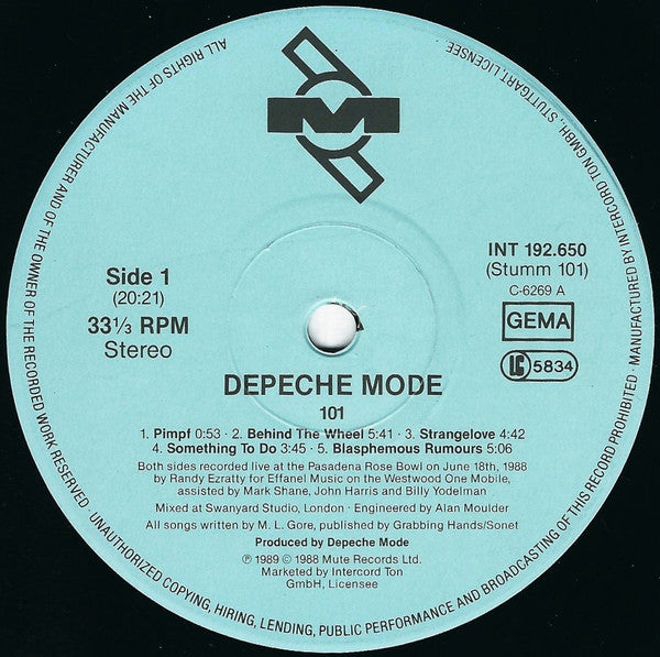 Depeche Mode : 101 (2xLP, Album, Env)