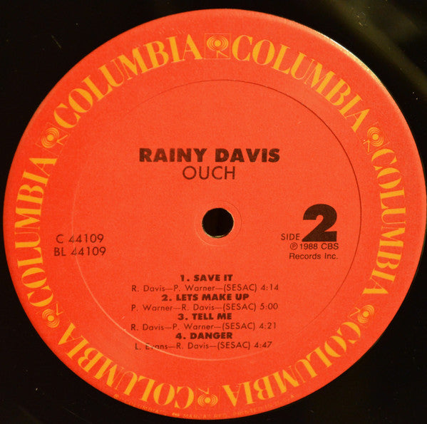 Rainy Davis : Ouch (LP, Album, Car)