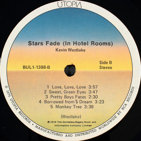 Kevin Westlake : Stars Fade (In Hotel Rooms) (LP, Album)