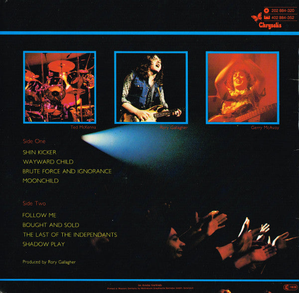 Rory Gallagher : Stage Struck (LP, Album)