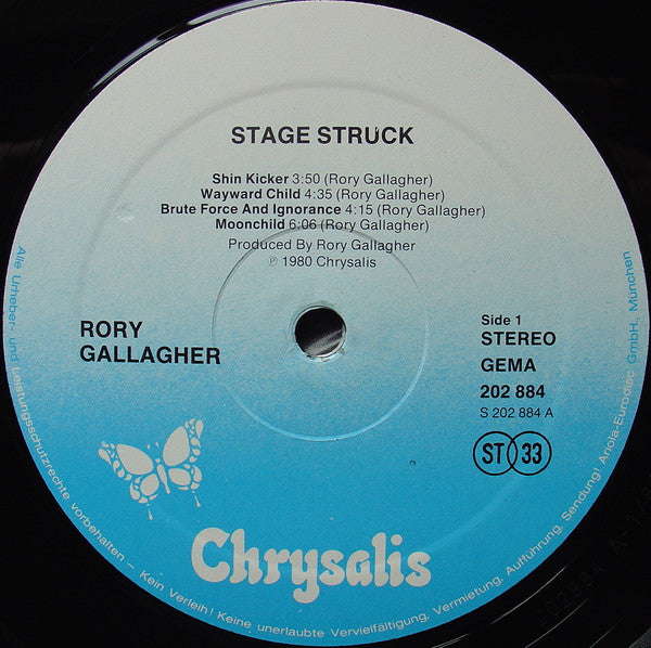 Rory Gallagher : Stage Struck (LP, Album)