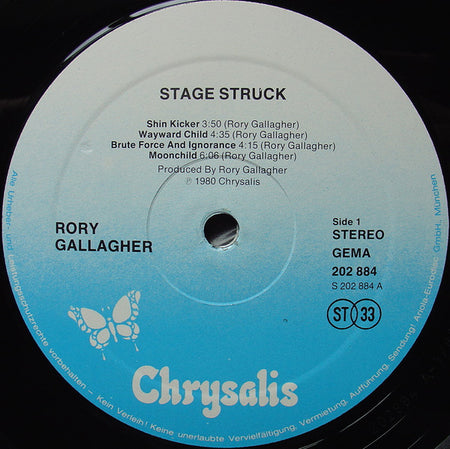 Rory Gallagher : Stage Struck (LP, Album)