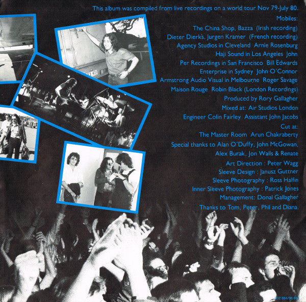 Rory Gallagher : Stage Struck (LP, Album)