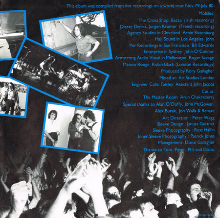 Rory Gallagher : Stage Struck (LP, Album)