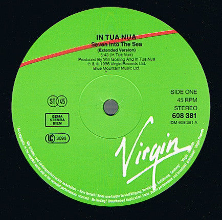 In Tua Nua : Seven Into The Sea (12", Maxi)