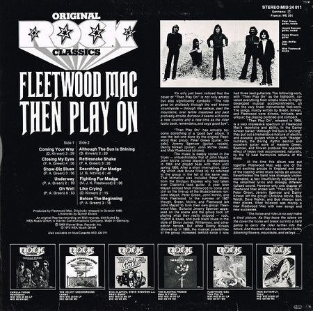 Fleetwood Mac : Then Play On (LP, Album, RE)