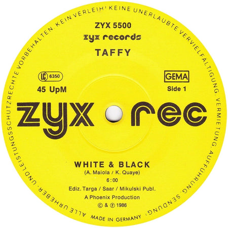 Taffy : White & Black (12")