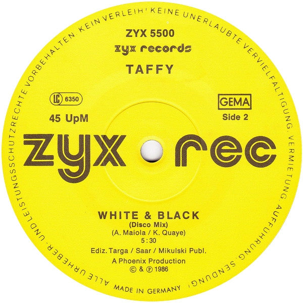 Taffy : White & Black (12")