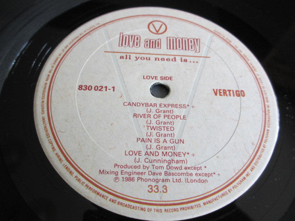 Love And Money : All You Need Is... (LP, Album)