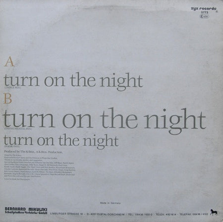 Lois And Lane : Turn On The Night (12")