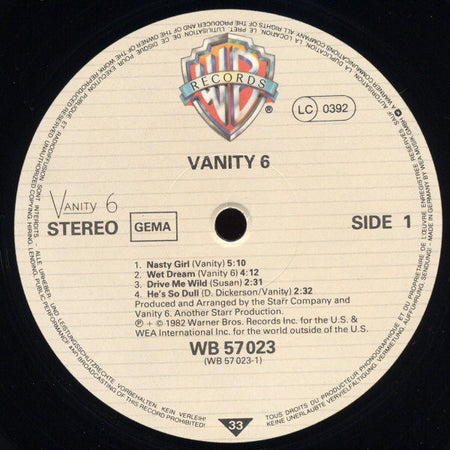 Vanity 6 : Vanity 6 (LP, Album)