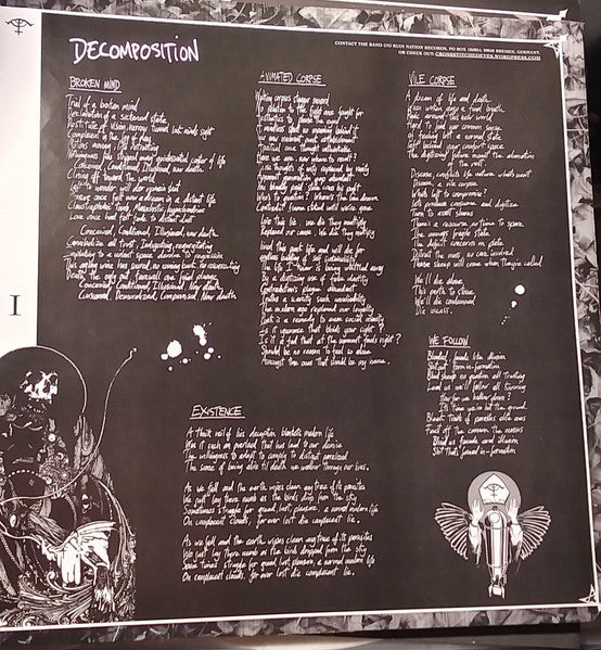 Cross Stitched Eyes : Decomposition (LP, Album, Whi)