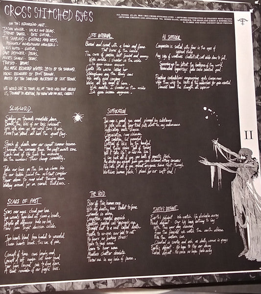 Cross Stitched Eyes : Decomposition (LP, Album, Whi)