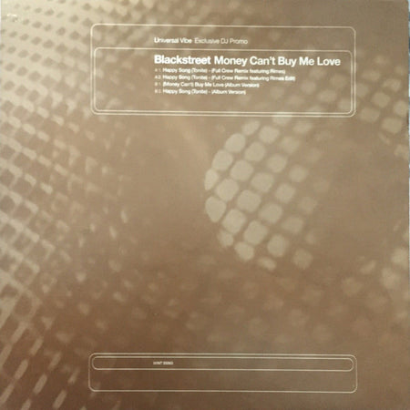 Blackstreet : Happy Song (Tonite) / (Money Can't) Buy Me Love (12", Promo)