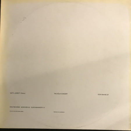 Keith Jarrett : The Köln Concert (2xLP, Album)