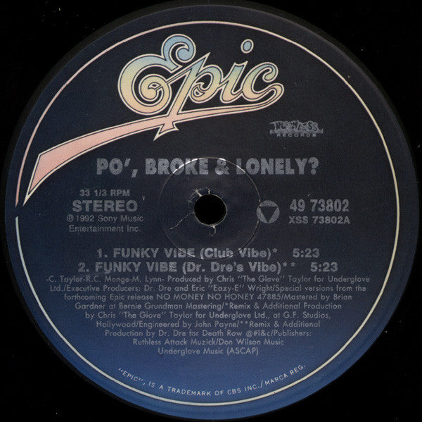 Po' Broke & Lonely : Funky Vibe (12")