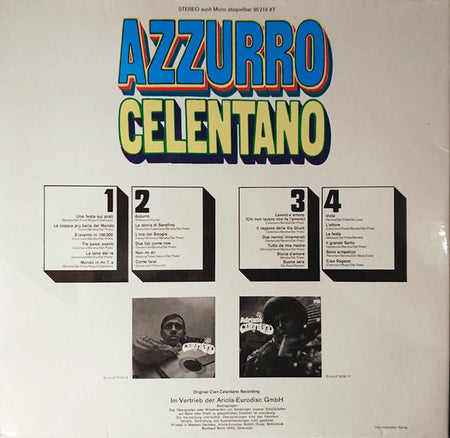 Adriano Celentano : Azzurro (2xLP, Comp)