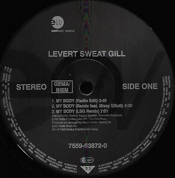 Levert Sweat Gill* : My Body (12")
