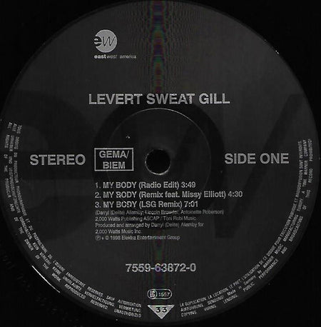 Levert Sweat Gill* : My Body (12")