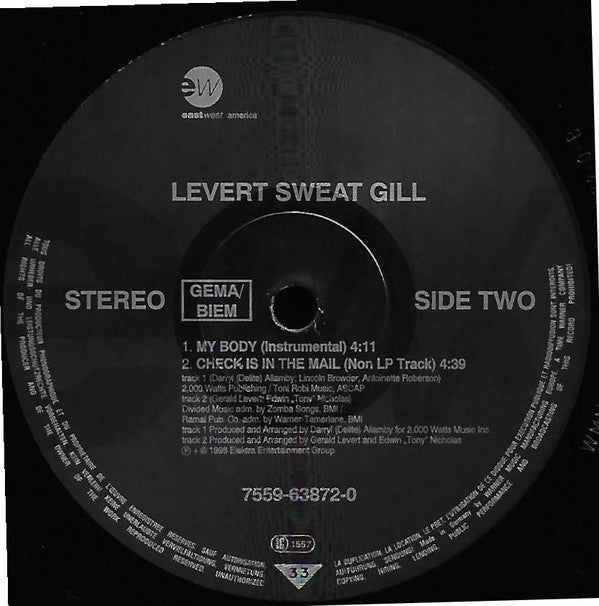 Levert Sweat Gill* : My Body (12")
