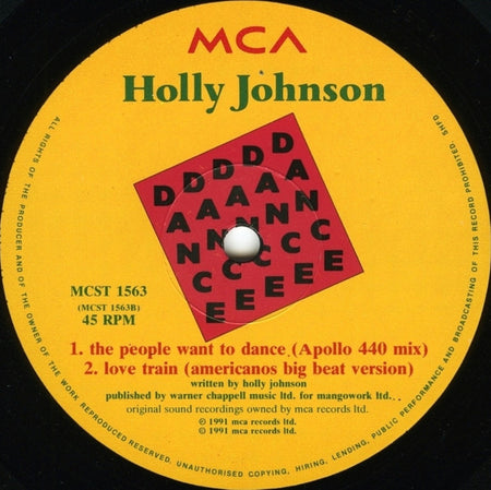 Holly Johnson : The People Want To Dance (12")