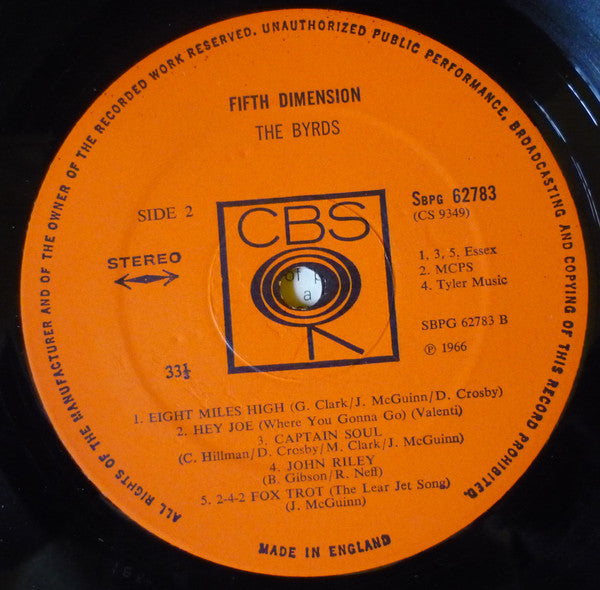 The Byrds : Fifth Dimension (LP, Album, RE)
