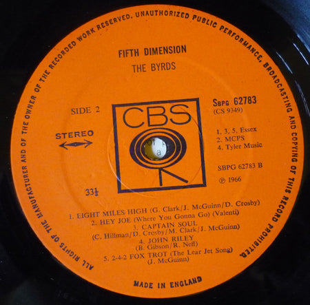 The Byrds : Fifth Dimension (LP, Album, RE)