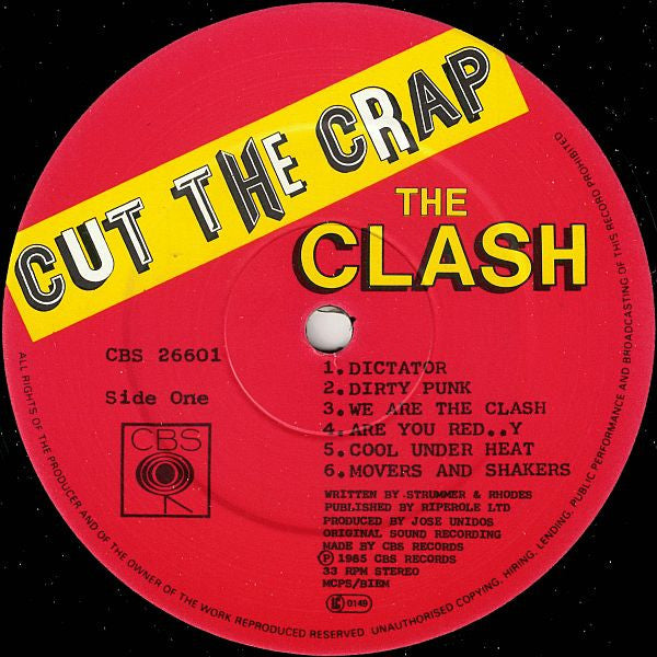 The Clash : Cut The Crap (LP, Album)