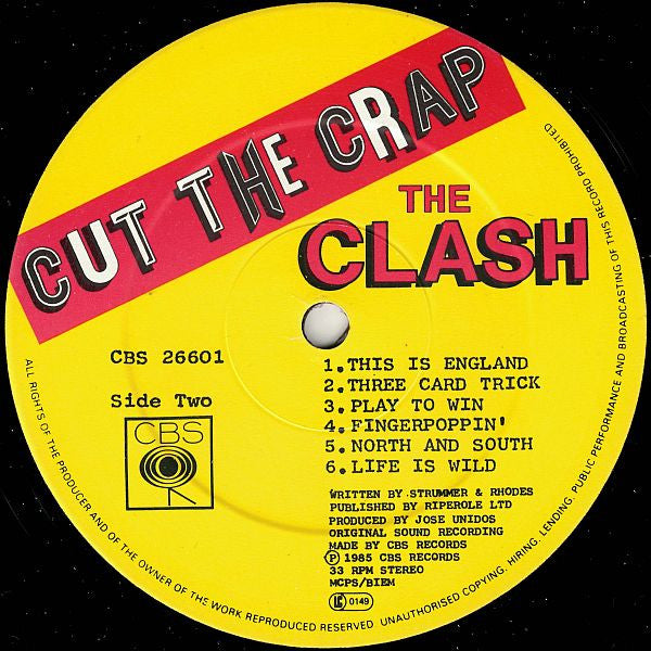 The Clash : Cut The Crap (LP, Album)