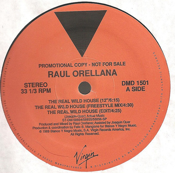 Raúl Orellana : The Real Wild House (12", Promo)