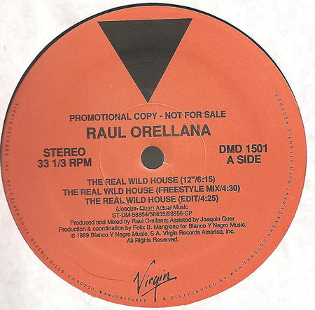 Raúl Orellana : The Real Wild House (12", Promo)