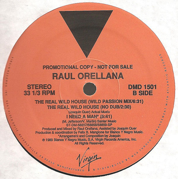 Raúl Orellana : The Real Wild House (12", Promo)