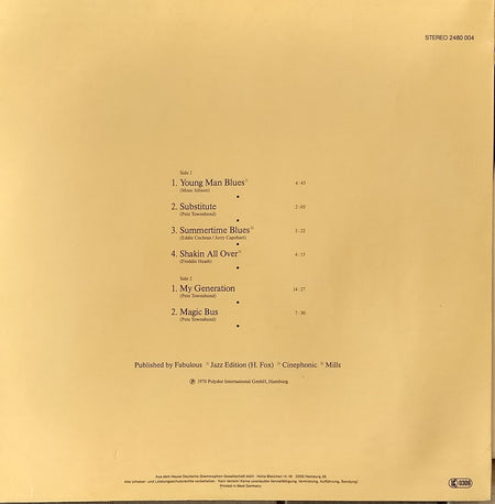 The Who : Live At Leeds (LP, Album, RE)