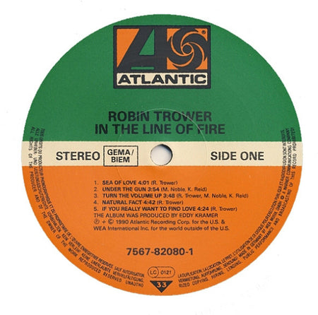 Robin Trower : In The Line Of Fire (LP, Album)