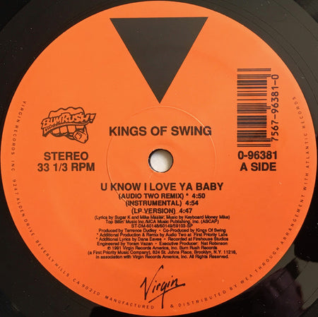 Kings Of Swing : U Know I Love Ya Baby (12")