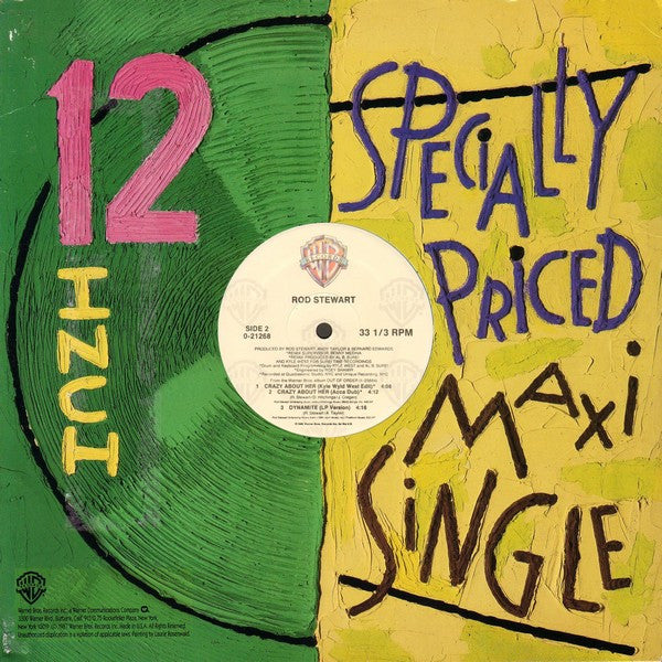 Rod Stewart : Crazy About Her (12", Maxi)