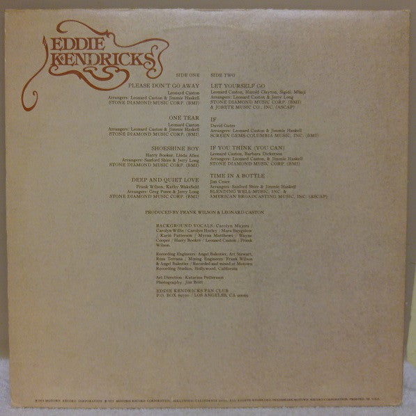 Eddie Kendricks : For You (LP, Album, Gat)
