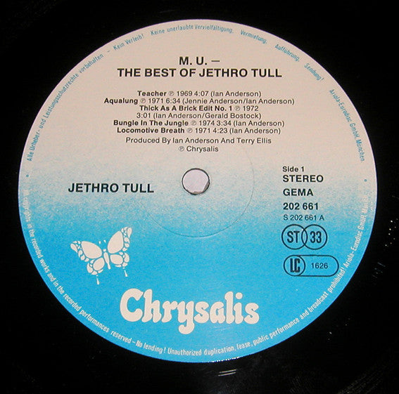 Jethro Tull : M.U. - The Best Of Jethro Tull (LP, Comp, RE)