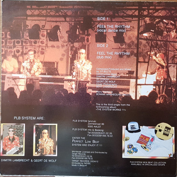 PLB System : Feel The Rhythm (12", Single)