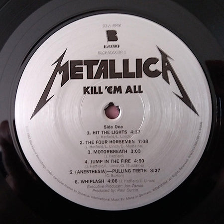 Metallica : Kill 'Em All (LP, Album, RE, RM)
