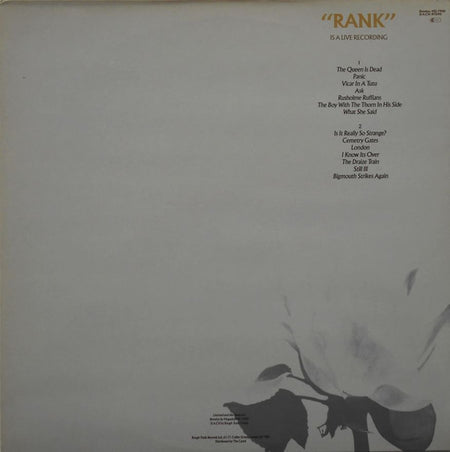 The Smiths : Rank (LP, Album, Gat)