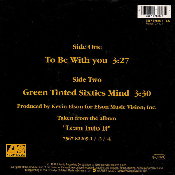 Mr. Big : To Be With You (7", Single)