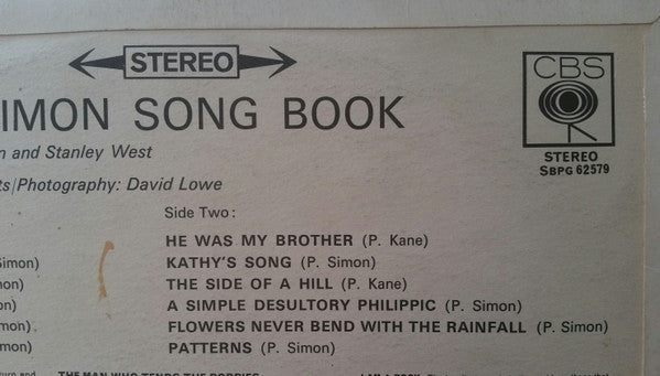 Paul Simon : The Paul Simon Song Book (LP, Album)