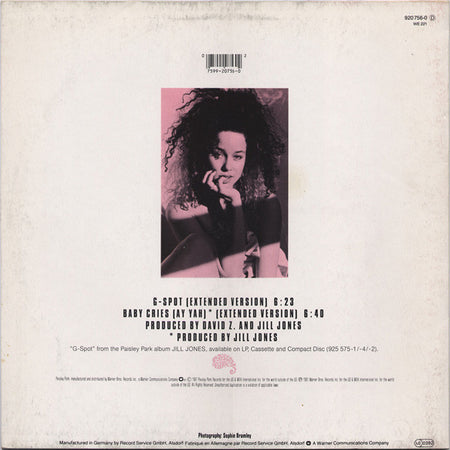 Jill Jones : G-Spot (Extended Version) (12")