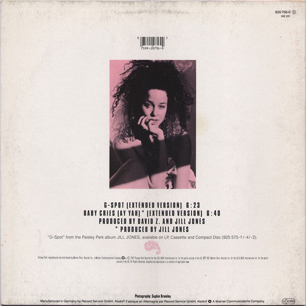 Jill Jones : G-Spot (Extended Version) (12")